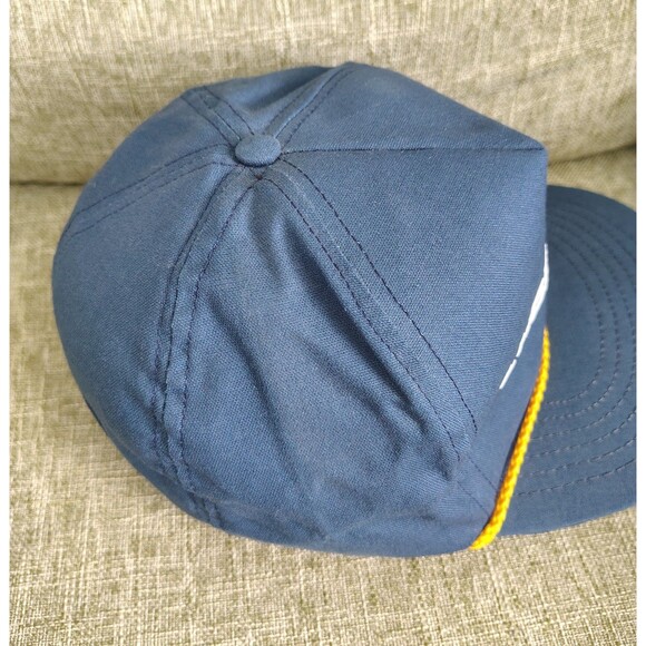 Lube USA Hat Cap Snap Back Blue Yellow Rope Vintage Style Advertising Mens USA 1 - Picture 5 of 15